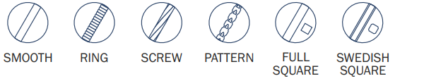 SHANK TYPES