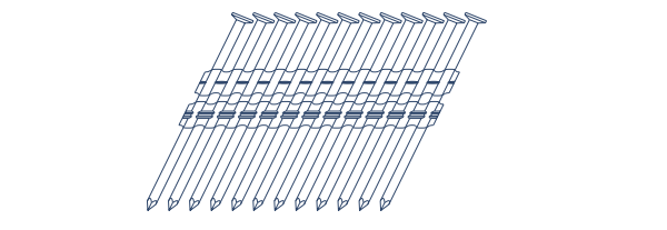 Plastic Strip Collated Nails